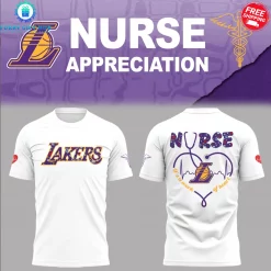 Los Angeles Lakers x Nurse Appreciation 2025 Special Shirt Collection 4