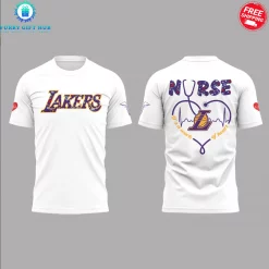 Los Angeles Lakers x Nurse Appreciation 2025 Special Shirt Collection 8