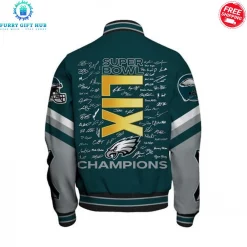 Philadelphia Eagles Super Bowl LIX Champions Special Edition Baseball Jacket 3