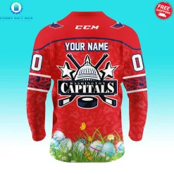 Washington Capitals Happy Easter Personalized Limited Edition Hockey Jersey 3
