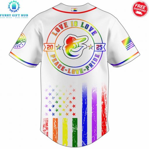 Baltimore Orioles x Pride Month Love Is Love 2025 Special Jersey