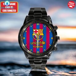 FC Barcelona Unicef Custom Name Limited Stainless Steel Watch