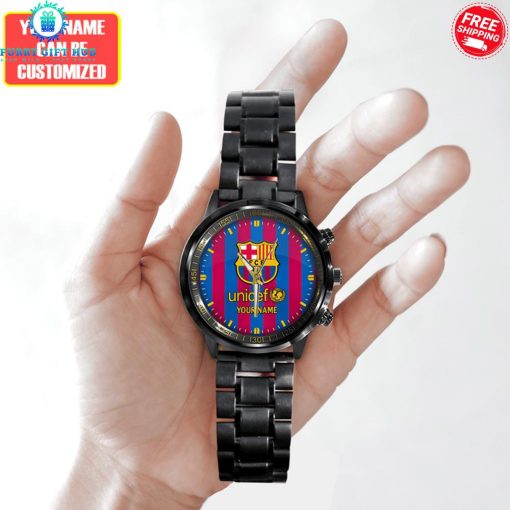 FC Barcelona Unicef Custom Name Limited Stainless Steel Watch