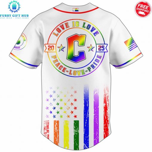 Cleveland Guardians x Pride Month Love Is Love 2025 Special Jersey