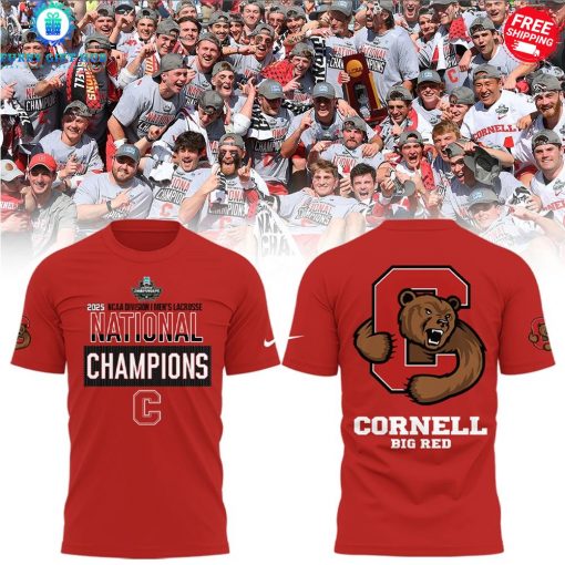Cornell Big Red x Lacrosse National NCAA Champions 2025 Special Shirt Collection