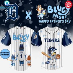 Detroit Tigers Bluey Night Happy Father’s Day 2025 Special Jersey