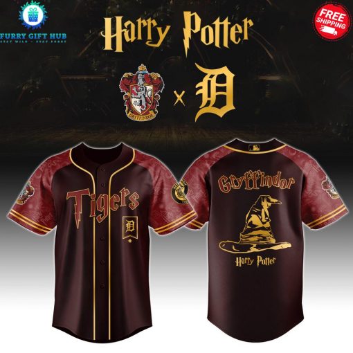 Detroit Tigers x Harry Potter Houses of Hogwarts Special Baseball Jersey