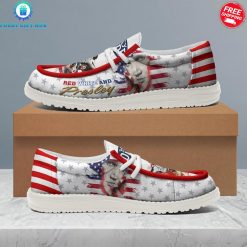 Elvis Presley Red White Blue Special Loafer Shoes 3