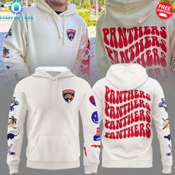 Florida Panthers Logo Shield Special Cream Hoodie