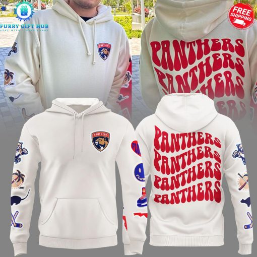 Florida Panthers Logo Shield Special Cream Hoodie