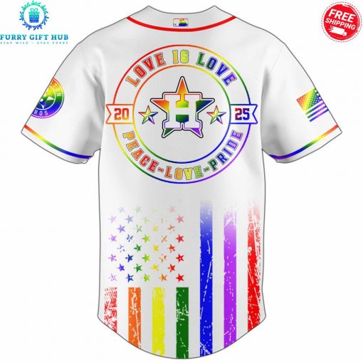 Houston Astros x Pride Month Love Is Love 2025 Special Jersey