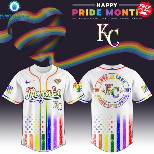 Kansas City Royals x Pride Month Love Is Love 2025 Special Jersey