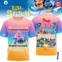 Lilo And Stitch Disneyland 70 The Happiest Place On Earth Special T-Shirt