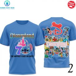 Lilo And Stitch Disneyland 70 The Happiest Place On Earth Special T-Shirt