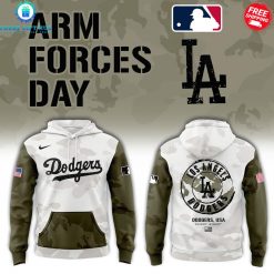 Los Angeles Dodgers Arm Forces Day 2025 Special Hoodie