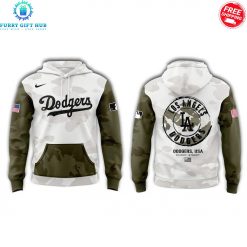 Los Angeles Dodgers Arm Forces Day 2025 Special Hoodie