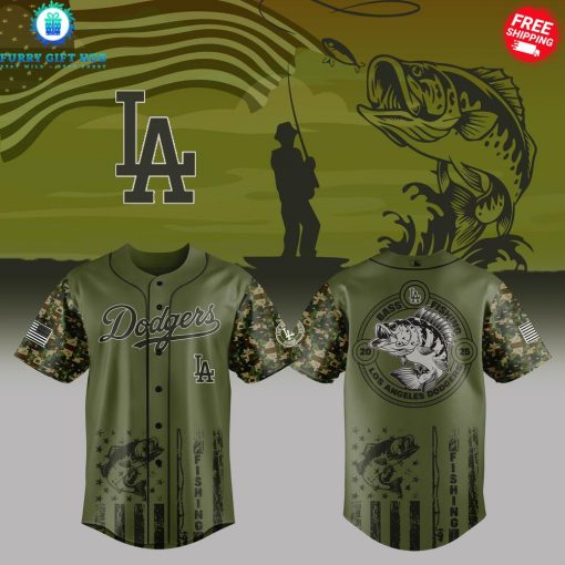 Los Angeles Dodgers x Bass Fishing 2025 Special Baseball Jersey