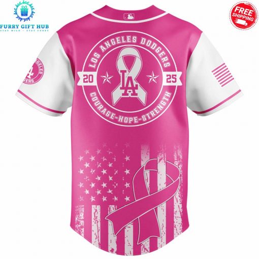 Los Angeles Dodgers x Pink Out The Park 2025 Special Jersey