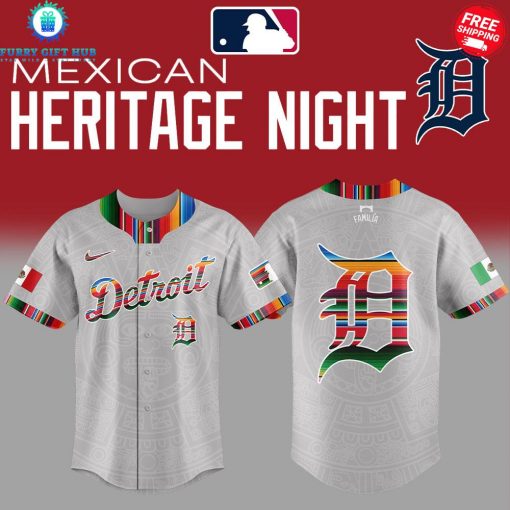 Mexican Heritage Night 2025 Detroit Tigers Limited Gray Jersey