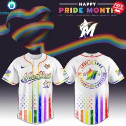 Miami Marlins x Pride Month Love Is Love 2025 Special Jersey