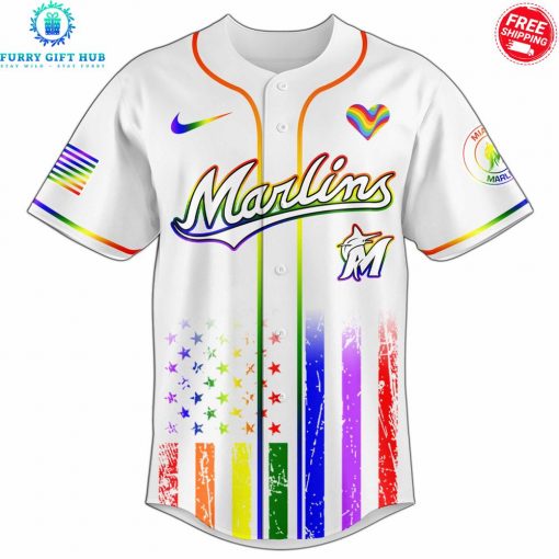 Miami Marlins x Pride Month Love Is Love 2025 Special Jersey