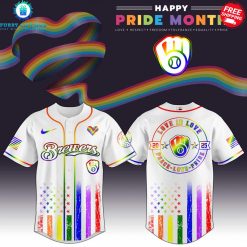 Milwaukee Brewers x Pride Month Love Is Love 2025 Special Jersey