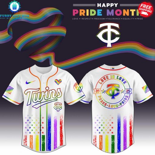 Minnesota Twins x Pride Month Love Is Love 2025 Special Jersey