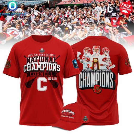 NCAA 2025 Cornell Big Red Lacrosse National Champions Special V2 T-Shirt