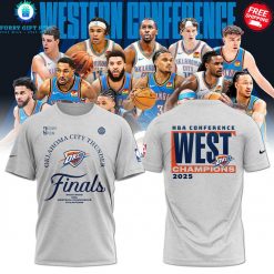 OKC Thunder NBA Western Conference Champions Final 2025 Special Shirt Collection