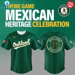 Oakland Athletics x Mexican Heritage Celebration Special Jersey