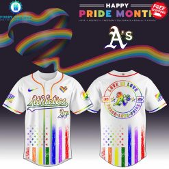 Oakland Athletics x Pride Month Love Is Love 2025 Special Jersey