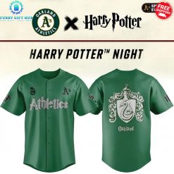 Oakland Athletics x Slytherin House Harry Potter Special Jersey