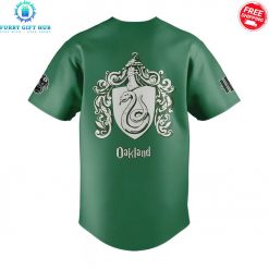 Oakland Athletics x Slytherin House Harry Potter Special Jersey 3
