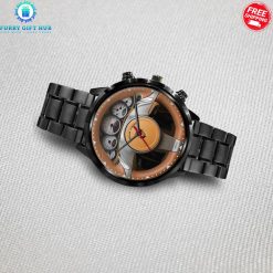Porsche Wood Carbin Custom Name Special Stainless Steel Watch 4