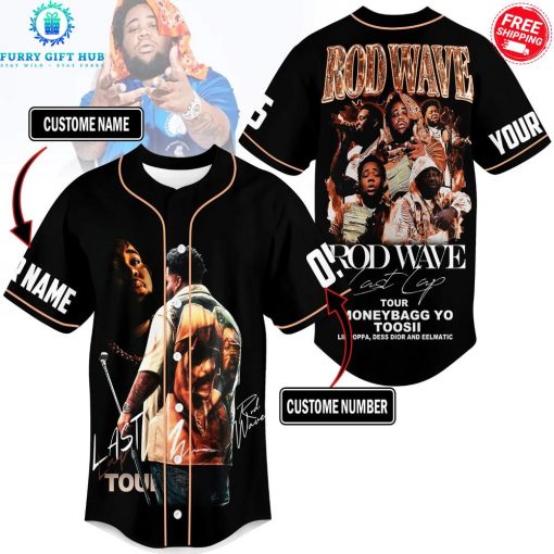 Rod Wave Tour Moneybagg Yo Toosii 2025 Custom Name Special Jersey