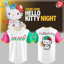 San Diego Padres Hello Kitty Night 2025 Sweet Style Kitty Charm Special Baseball Jersey