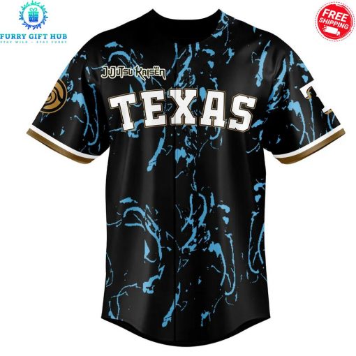 Texas Rangers x Jujutsu Kaisen 2025 Personalized Special Baseball Jersey