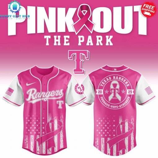 Texas Rangers x Pink Out The Park 2025 Special Jersey