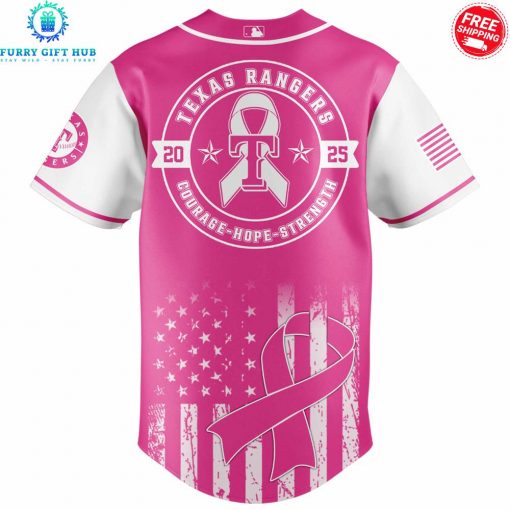 Texas Rangers x Pink Out The Park 2025 Special Jersey