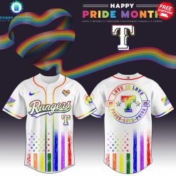 Texas Rangers x Pride Month Love Is Love 2025 Special Jersey