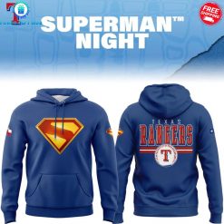 Texas Rangers x Superman Night Limited Hoodie