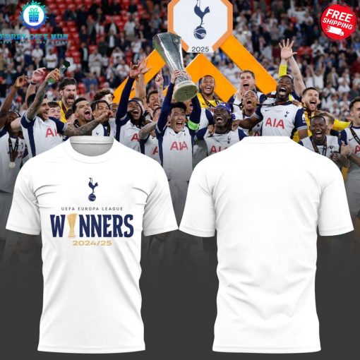 Tottenham Hotspur UEFA Europa League 2024-25 Winners Limited T-Shirt