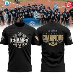 Vanderbilt Commodores SEC Baseball 2025 Champions Special Shirt Collection