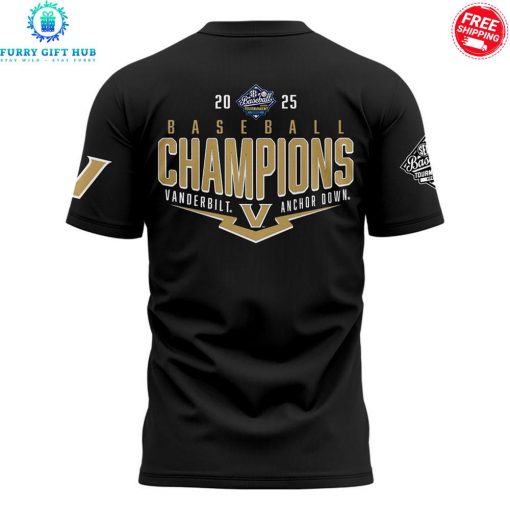 Vanderbilt Commodores SEC Baseball 2025 Champions Special Shirt Collection