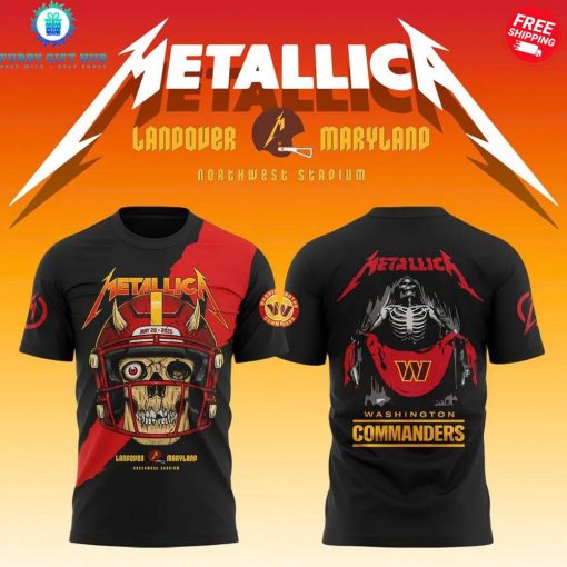 Washington Commanders x Metallica Landover Maryland Special Shirt Collection