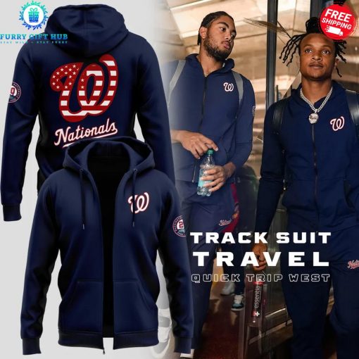 Washington Nationals Track Suit Travel Quick Trip West 2025 Special Shirt Collection