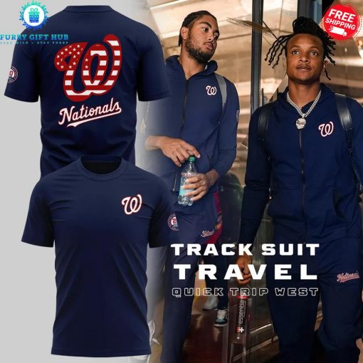 Washington Nationals Track Suit Travel Quick Trip West 2025 Special Shirt Collection