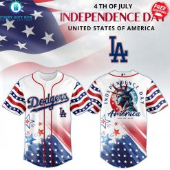 2025 Independence Day Heritage x Los Angeles Dodgers Special Baseball Jersey
