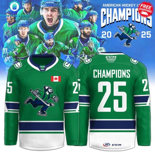 Abbotsford Canucks AHL Champions Cup 2025 Special Hockey Jersey