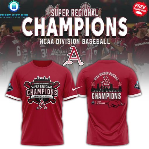 Arkansas Razorbacks Super Regional Champions 2025 Special Shirt Collection